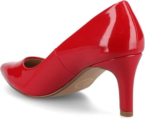 Journee Collection Women's Red Scylee Stiletto Slip On Pointed Heels | Journee Collection In Lebanon