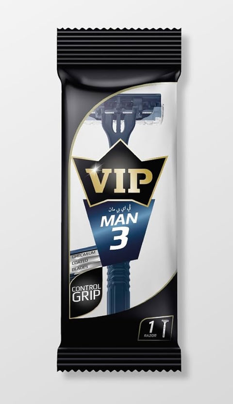 Vip Man 3 Blade Disposable Body Shaving Razor 1