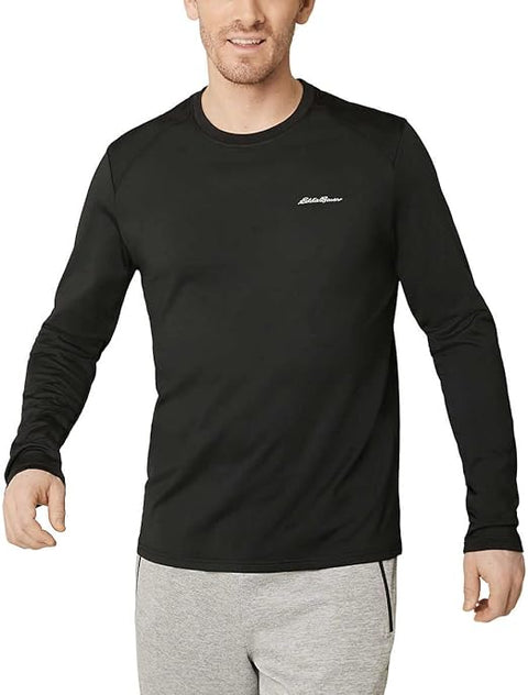 Eddie Bauer Men's Black Active Tee Crewneck Moisture Wicking Blouse | Eddie Bauer In Lebanon
