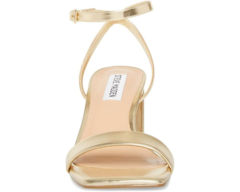 Steve Madden Women's Gold Synthetic Luxe Heeled Sandal |Steve Madden In Lebanon