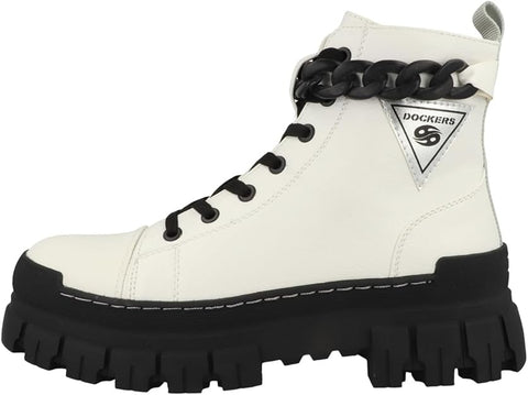 Dockers By Gerli Women's Black & White Boots | Dockers By Gerli In Lebanon