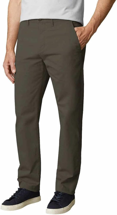 English Laundry Men's Olive Green Stretch Straight Fit Chino Pants|English Laundry In Lebanon