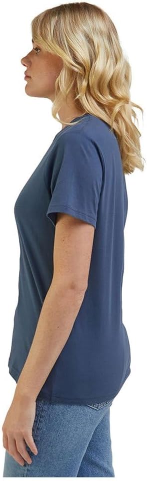 Lee Women's Navy Logo Printed Regular T-Shirt | Lee In Lebanon