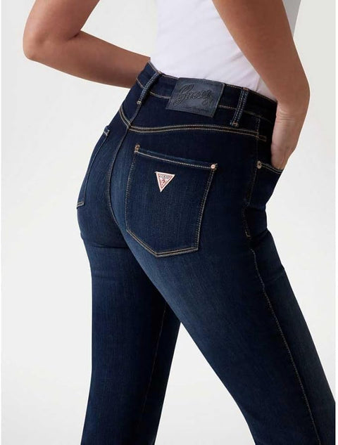 Guess Women's Dark Navy Eco Straight Power Jeans  |Guess in Lebanon