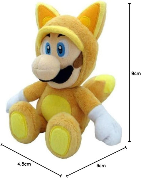 Little Buddy Yellow Official Super Mario Plush Kitsune Fox Luigi 9 Inch | Little Buddy In Lebanon