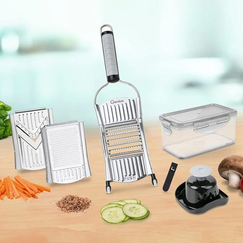 Genius Nicer Dicer Speed 9 Pieces 6 In 1 Multi-Slicer | Genius In Lebanon