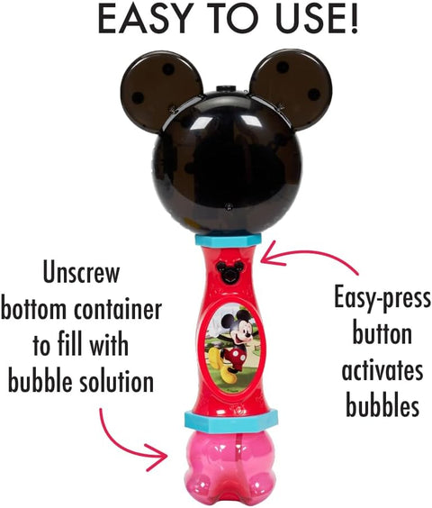 Little Kids Disney Mickey Mouse Light and Sound Musical Bubble Wand | Little Kids In Lebanon