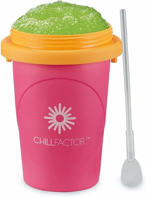 Chillfactor Pink Slushy Maker with Reusable Cup and Straw  | Chillfactor In Lebanon