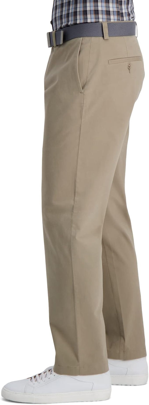 Haggar Men's Khaki Classic Fit Straight Leg Twill Pant | Haggar In Lebanon