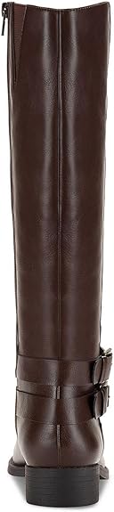 Style & Co Women's Brown Maliaa Wide-Calf Buckled Riding Boots | Style & Co In Lebanon