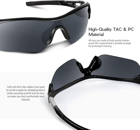 Beacool Men's Black Sunglasses  | Beacool In Lebanon