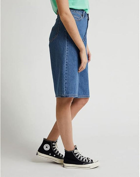 Lee Women's Blue Bermuda Denim Shorts | Lee In Lebanon