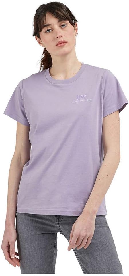 Lee Women's Purple Crew Neck Logo T-Shirt | Lee In Lebanon
