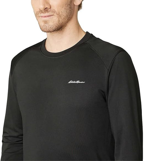 Eddie Bauer Men's Black Active Tee Crewneck Moisture Wicking Blouse | Eddie Bauer In Lebanon