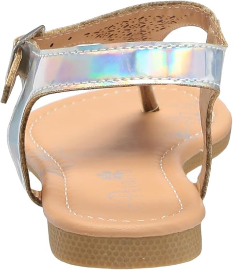 Petalia Girl's Silver Sandal |Petalia In Lebanon