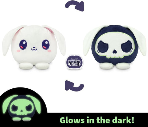TeeTurtle Bunny and Reaper Reversible 4" Glow in The Dark Plushie | TeeTurtle In Lebanon