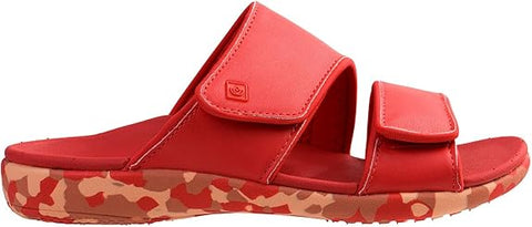 Spenco Women's Red Kholo Nuevo Camo Slide Slipper |Spenco In Lebanon