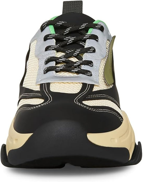 Steve Madden Men's Olive Multi Possess Synthetic Sneakers|Steve Madden In Lebanon