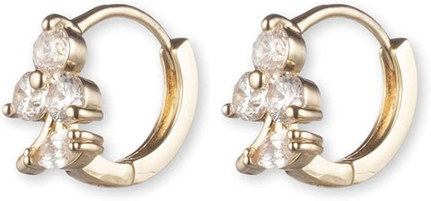 Lonna & Lilly Women's Gold Crystal Stone Hoop Earrings |Lonna & Lilly In Lebanon
