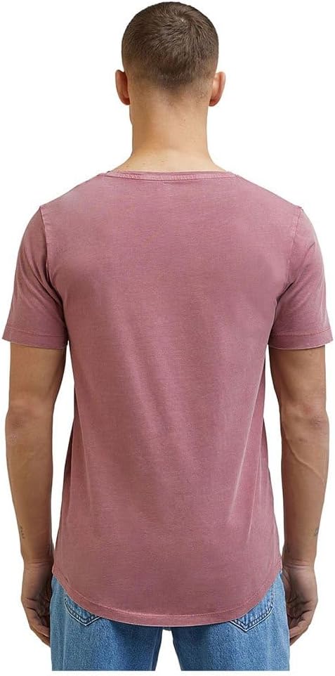 Lee Men’s Short-Sleeve Dusty Pink Washed Crew Neck T-Shirt | Lee in Lebanon