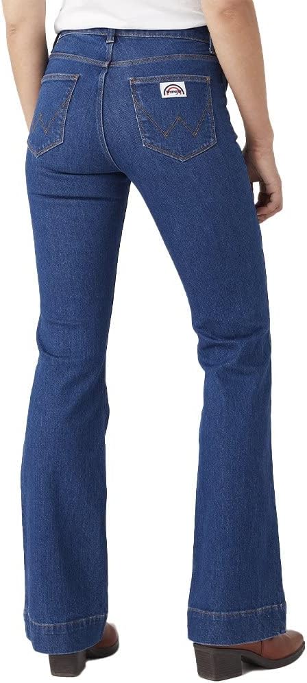 Wrangler Women's Dark Blue Diona Flare 623 Jeans | Wrangler In Lebanon