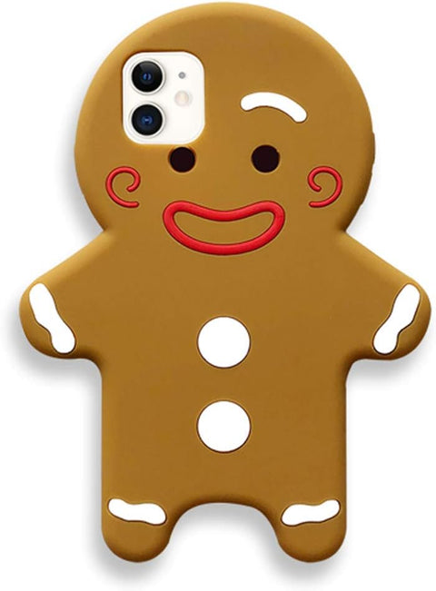 Sinsay Brown iPhone Soft Silicone Gingerbread Man Phone Case |Sinsay In Lebanon