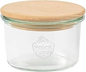 Weck Glass Storage Jar With Wooden Lid + Silicone Seal | Weck In Lebanon