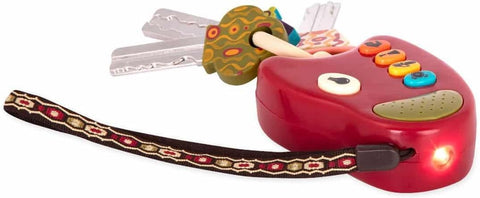 B. toys Car Keys with Lights & Sounds FunKeys Interactive Baby Toy|B. toys In Lebanon
