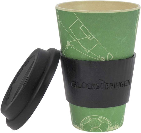 Ebos Black & Green Glucks Bringer Melamine Cup With Silicone Lid | Ebos In Lebanon