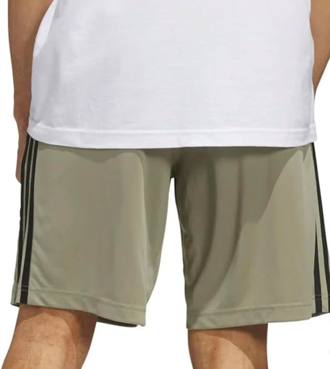 Adidas Men’s Khaki Green 3S PES Athletic Shorts Short|Adidas In Lebanon