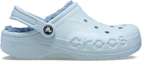 Crocs Women's Blue Baya Lined Clogs Fuzzy Slippers |Crocs In Lebanon