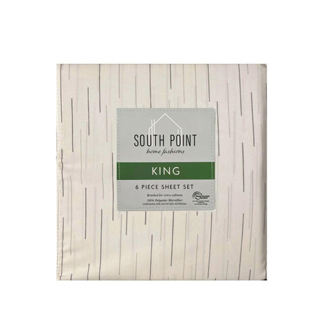 South Point Home Fashions 6-Piece Printed King Sheet Set  | South Point Home Fashions In Lebanon