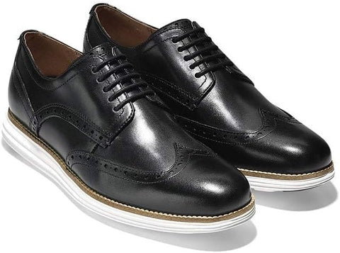 Brand New Cole Haan Men's Original Grand Shortwing Oxford (Black/White)