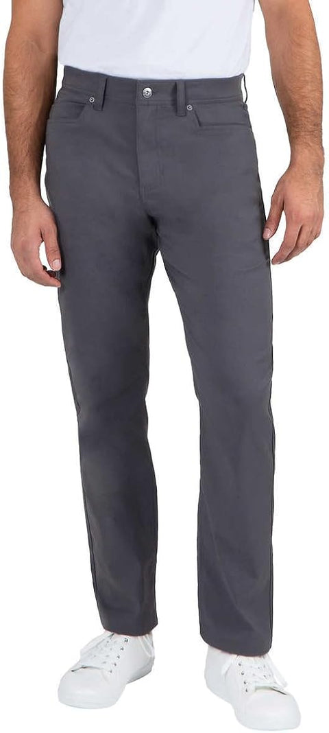 Gerry Men's Dark Grey Venture Commuter Tech 5 Pocket Stretch Fabric Comfort Waistband Pant | Gerry In Lebanon