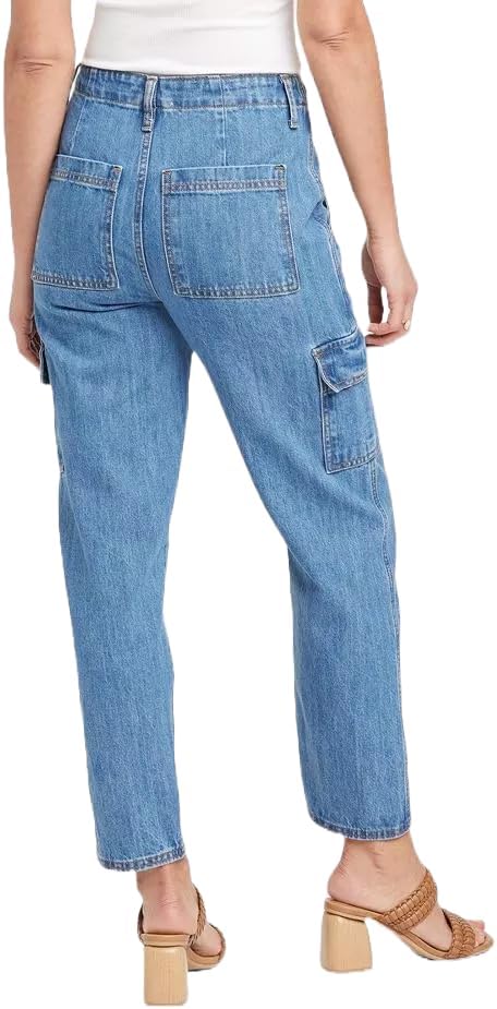 Universal Thread Women's Blue Women's Mid-Rise Boyfriend Jeans |Universal Thread In Lebanon