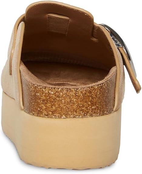 Madden Girl Women's Beige Suede Cutie piie Slippers | Madden Girl In Lebanon
