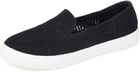 Journee Collection Women's Black Meika Slip-on Shoes ACS974