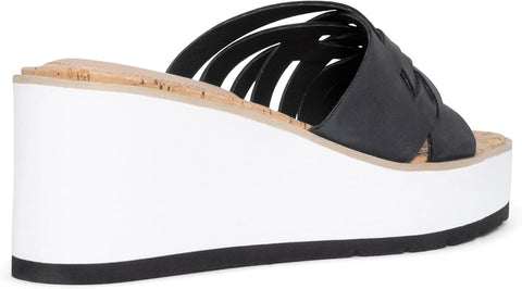 NYDJ Women's Black Reesie Wedge Slipper | NYDJ in Lebanon