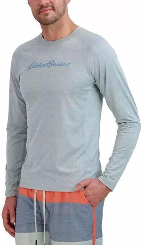 Eddie Bauer Men's Light Blue Quick Dry Long Sleeve Rashguard Blouse | Eddie Bauer In Lebanon
