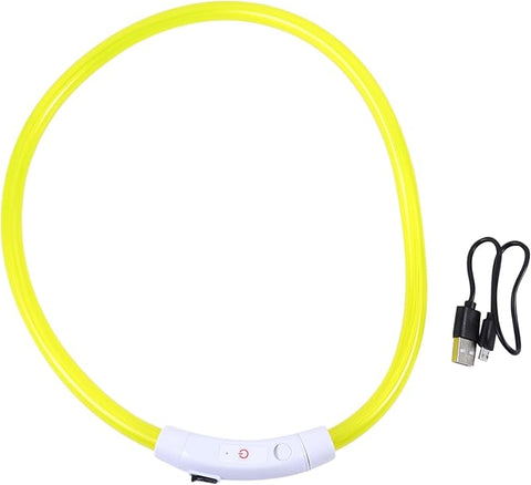 Dobar Petlife Dog's Yellow Led Collar | Dobar Petlife In Lebanon