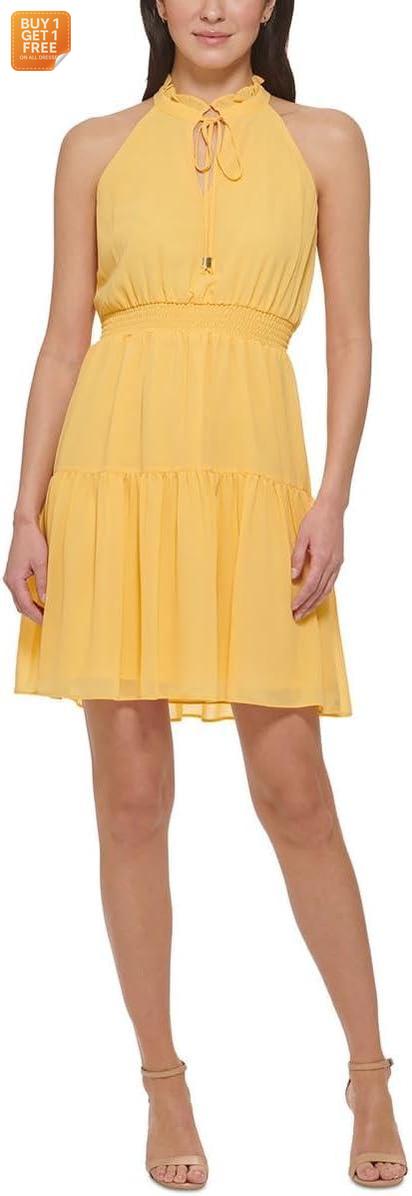 Vince Camuto Women's Yellow  Sleeveless Dress | Vince in Lebanon