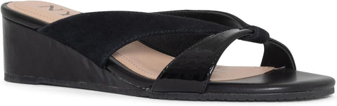 NYDJ Women's Black Contessa Wedge Slipper | NYDJ in Lebanon