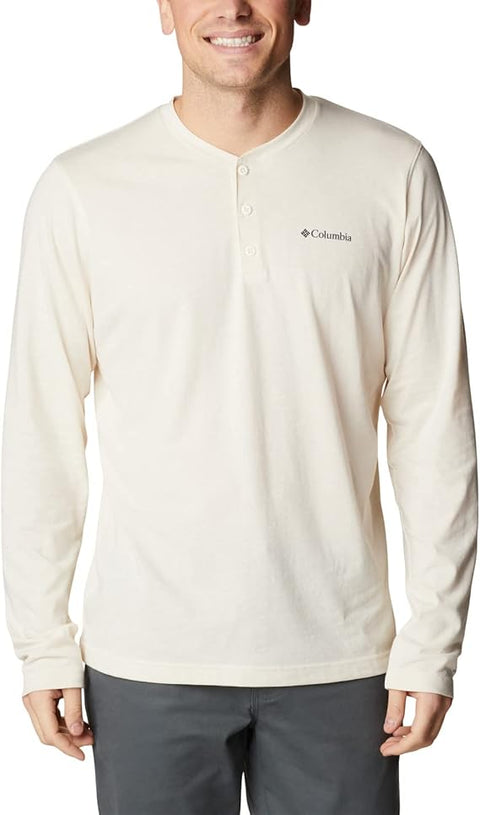 Columbia Men's Off White Thistletown Hills Hiking Henley Blouse |Columbia In Lebanon
