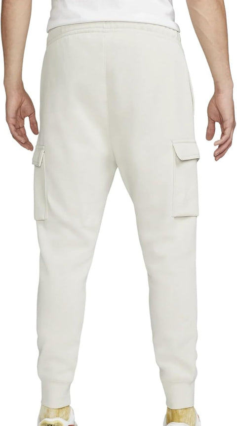 Nike Men's White Sportswear Club, Fleece Cargo Sweatpants | Nike In Lebanon