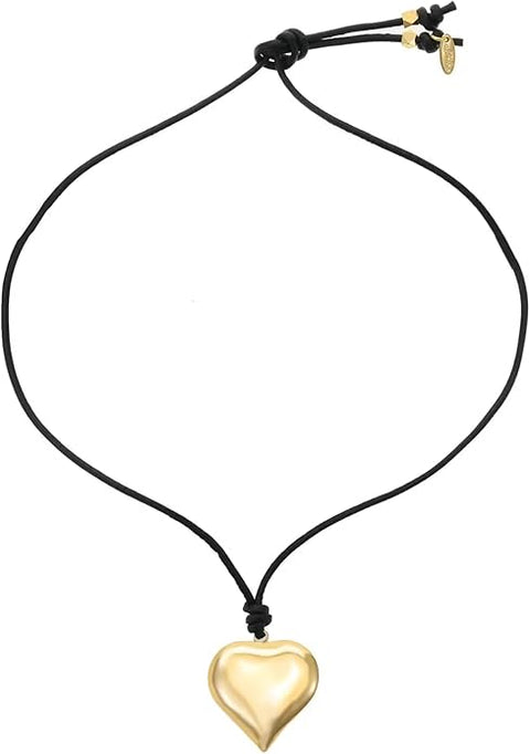Ettika Women's  Black Cord and 18k Gold Plated Necklace | Ettika in Lebanon
