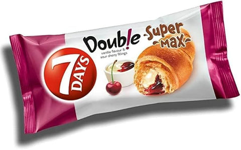 7 Days Double Super Max Croissant With Vanilla Flavour & Sour Cherry Fillings 110g | 7 Days In Lebanon