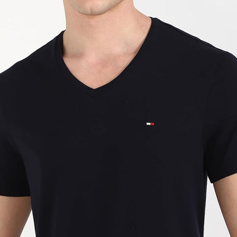 Tommy Hilfiger Men's Black V-Neck T-Shirt|Tommy Hilfiger In Lebanon