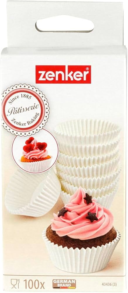 Zenker White Cupcake Cups 100 pcs| Zenker in Lebanon