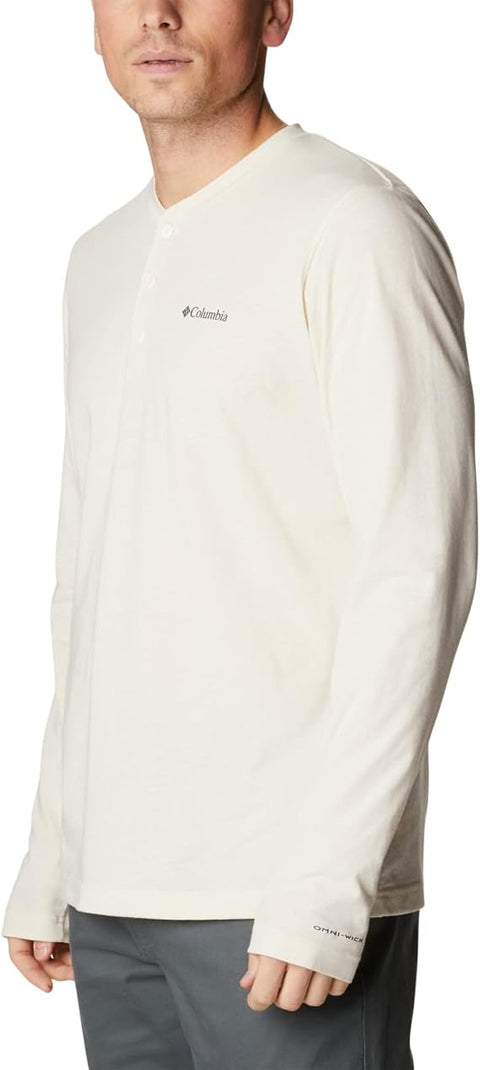 Columbia Men's Off White Thistletown Hills Hiking Henley Blouse |Columbia In Lebanon
