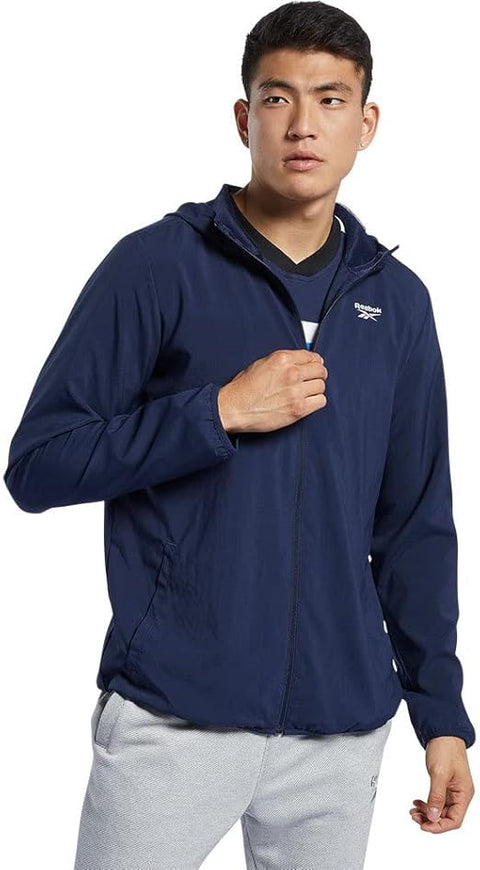Reebok Men's Navy Training Essentials Jacket | Reebok In Lebanon